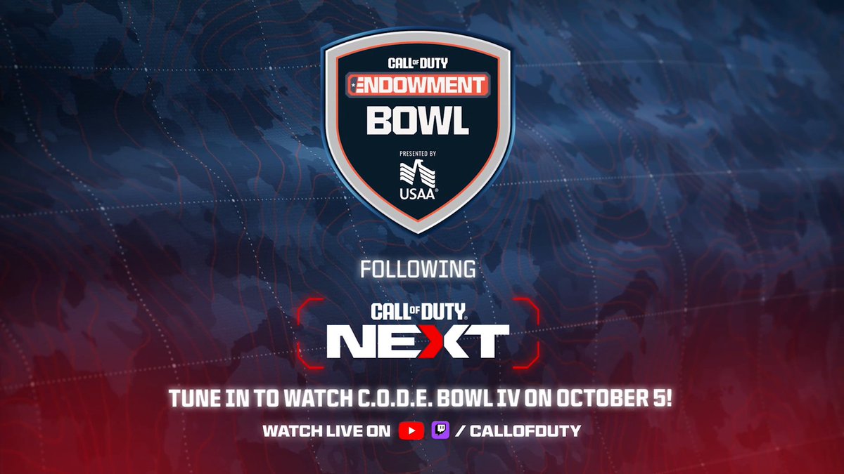 Brace yourselves for explosive action! Tune in on October 5 to watch #CODEBOWLIV, presented by USAA.