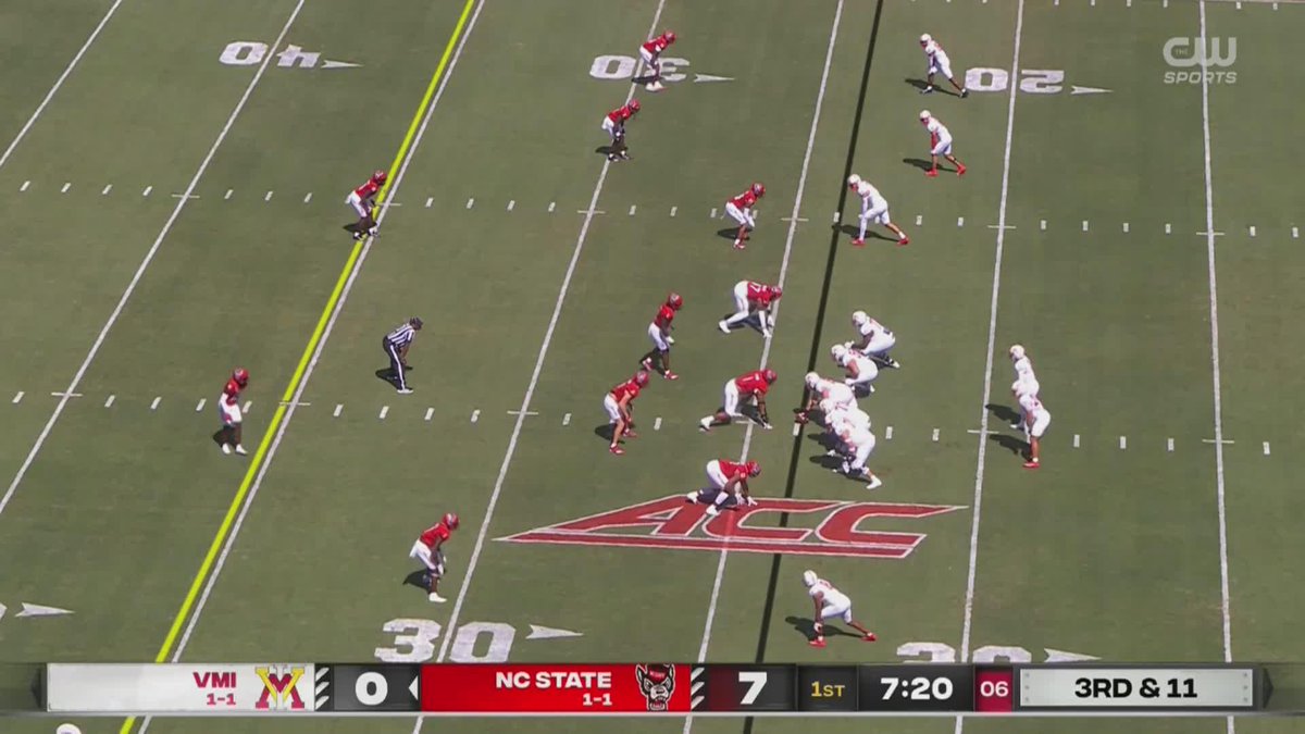 Jeannette alum and current NC State DB Robert Kennedy finds the end zone‼️ #PickSixNation