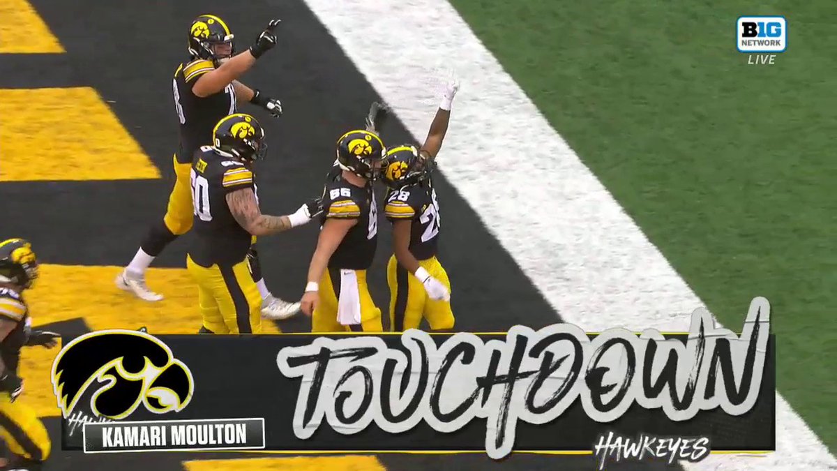 .Kamari Hulk Moulton has us fired up 🔥 #Hawkeyes