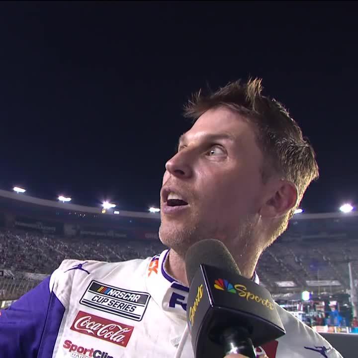 He's not bothered one bit. Denny Hamlin