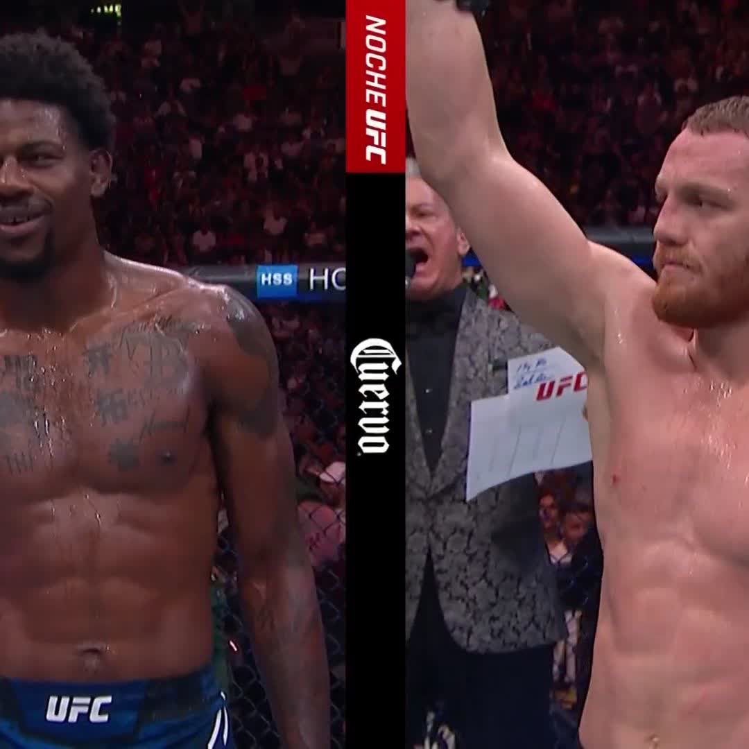 Takes a close one by split decision! Jack Della Maddalena gets the nod over Kevin Holland in our #NocheUFC co-main 👏