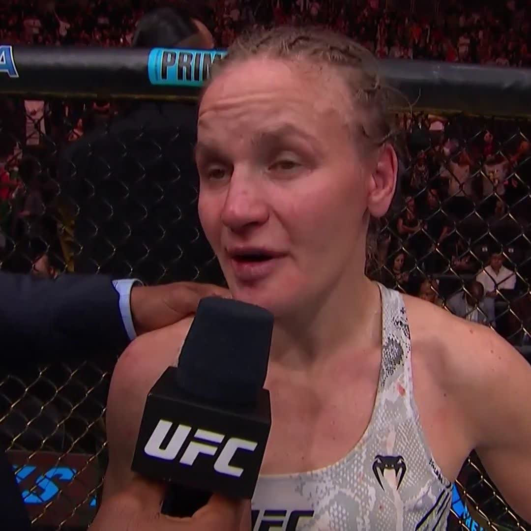 Valentina Shevchenko reacts to the split draw ruling at #NocheUFC
