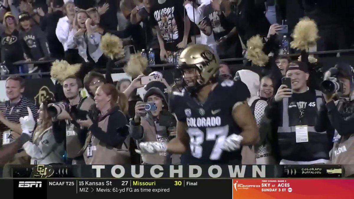 AND JUST LIKE THAT COLORADO TAKES BACK THE LEAD IN OT 🦬 Colorado Buffaloes Football
