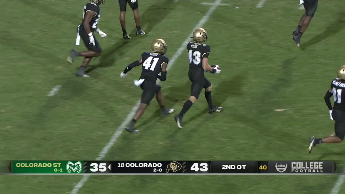 "DO YOU BELIEVE NOW?" No. 18 Colorado survives over Colorado State in 2OT‼️