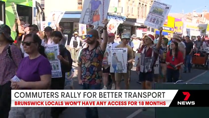 Commuters in Melbourne’s north are rallying for better public transport. Brunswick locals say there are no accessible tram stops on Sydney Road for elderly and disabled passengers. #7NEWS