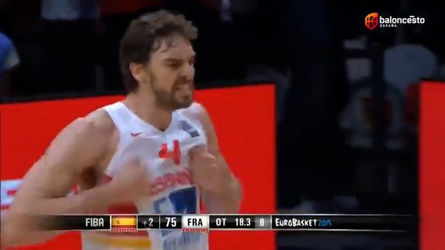 🇪🇸🇫🇷Hoy es 17 de septiembre. Hoy es San Pau Gasol Un día como hoy, hace 8 años, Pau Gasol firmó una de las mejores actuaciones de la historia de nuestro baloncesto 40 puntos a Francia en Lille. Inolvidable.