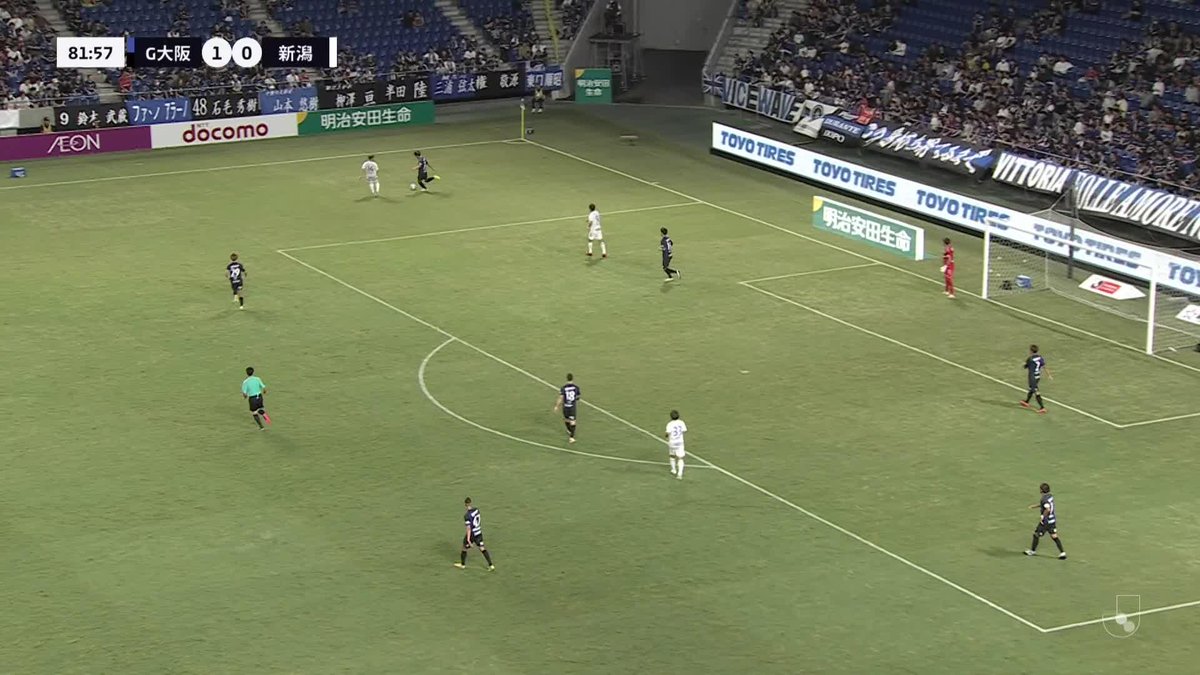🎦 ゴール動画 🏆 明治安田生命Ｊ１リーグ 第27節 🆚 Ｇ大阪vs新潟 🔢 1-1 ⌚️ 83分 ⚽️ 三戸 舜介（新潟) #Ｊリーグ #Ｇ大阪新潟