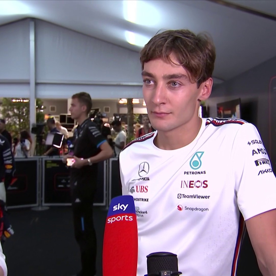"No words to be honest" 💔 An emotional post-race interview from George Russell after a heartbreaking end to his Singapore Grand Prix.