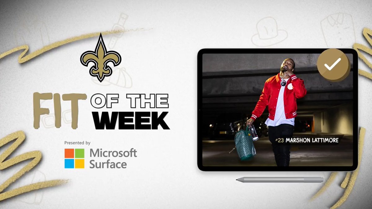 Who had last week's Fit of the Week? 🔥 #Saints | Microsoft Surface