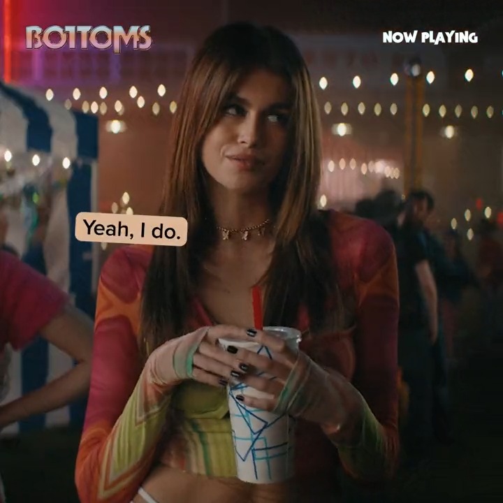 flirting at its finest 💗 #BottomsMovie is now playing only in theaters. 🎬🍿