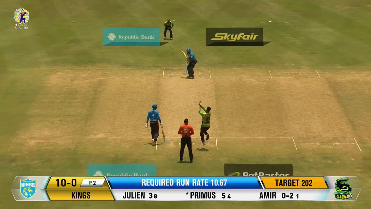 He picks up where he left off yesterday - Mohammad Amir climbing his way to the top of the most wickets list for #CPL23 💪 #JTvSLK #CricketPlayedLouder #BiggestPartyInSport