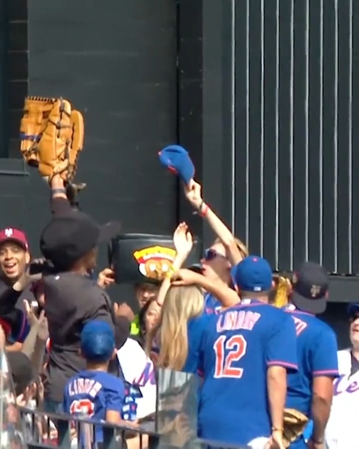 Bringing the giant mitt to the ballpark is officially worth it
