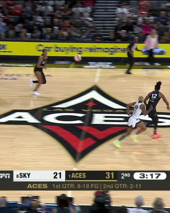 Things are getting chippy between the Sky and the Aces 😳