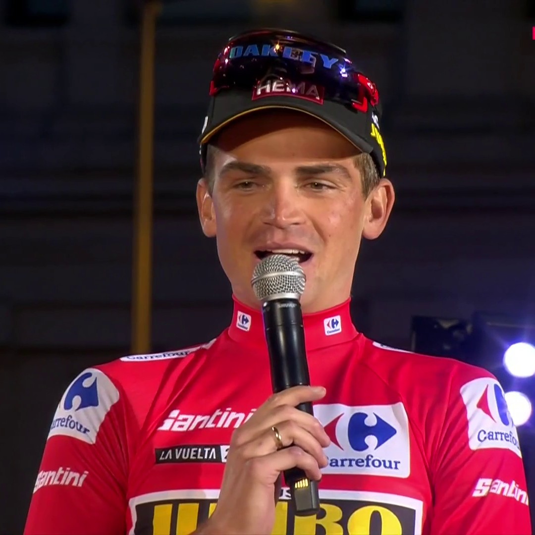 😍 ¡Cómo no le vamos a querer! 🇪🇸 Sepp Kuss agradece en español el apoyo del público en cada etapa de La Vuelta 🙌 "He disfrutado más que nunca con vuestro cariño" #LaVuelta23 | #LaVueltaEurosport