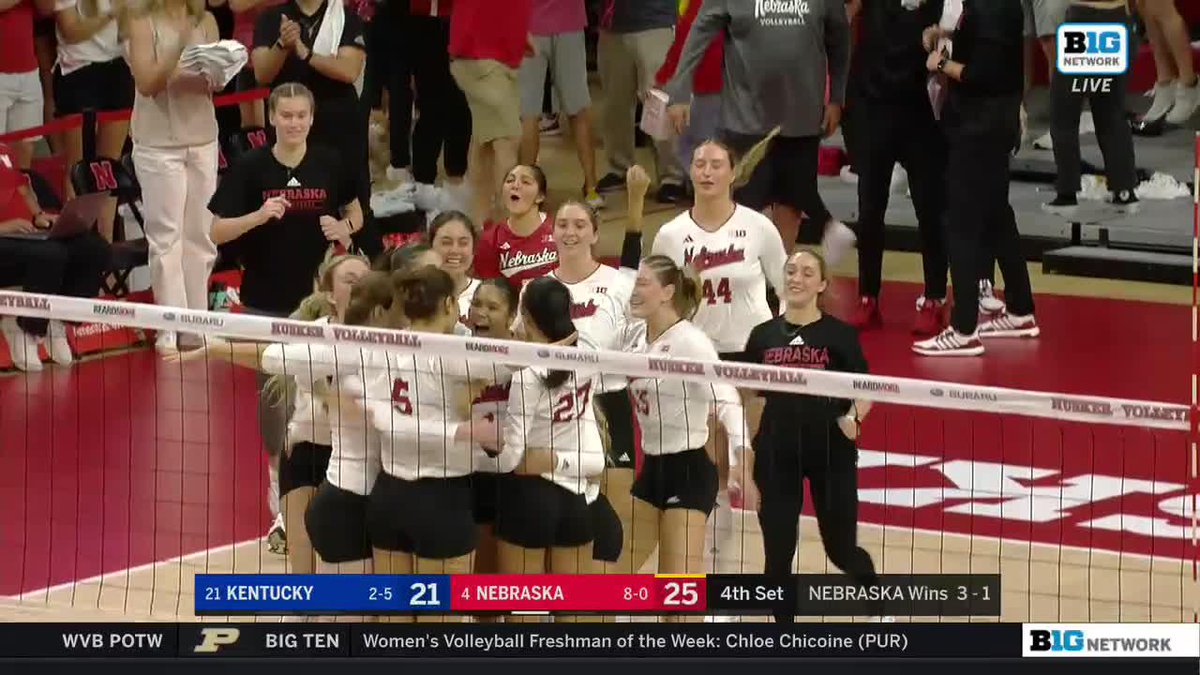 HUSKERS WIN IN FOUR‼️
