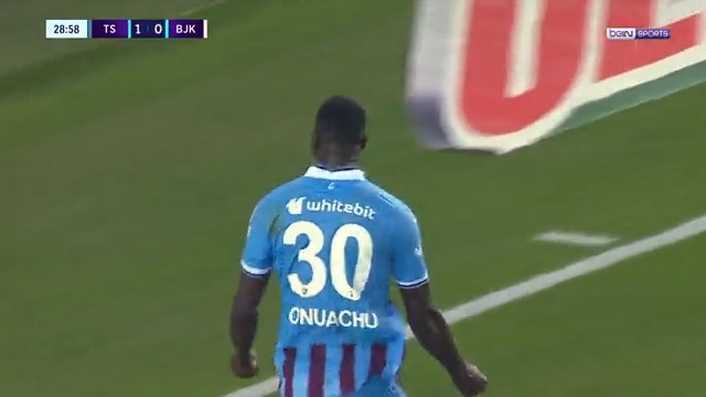 🎙️ Paul Onuachu'nun #TrendyolSüperLig'deki ilk golünün İngilizce anlatımı! #beINSPORTS 🗼 "New tower of Trabzonspor..."