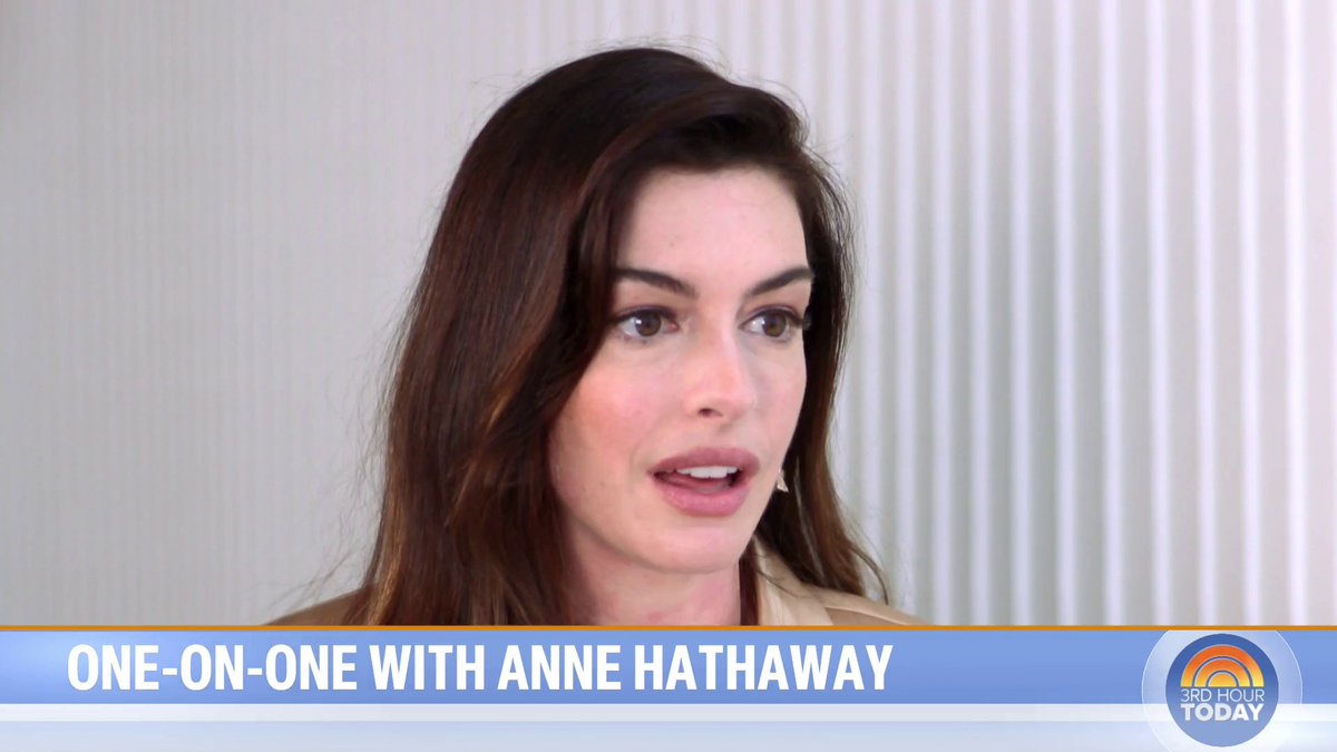 “To me, aging is another word for living,” Anne Hathaway tells Sheinelle Jones.
