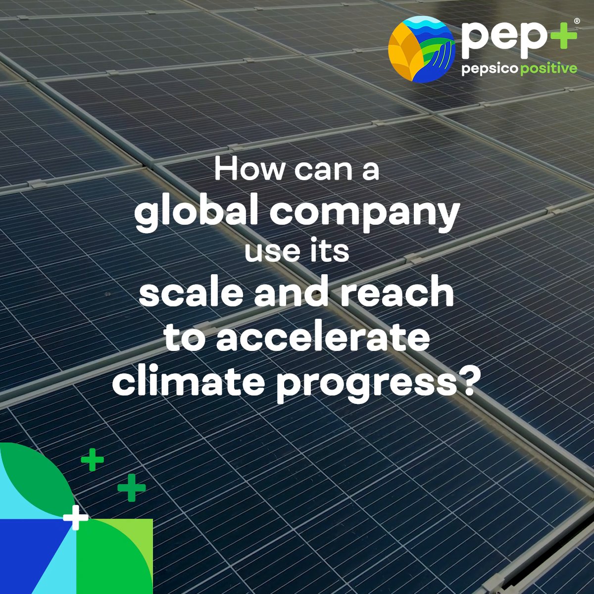 We’re working to empower our supply chain partners in the fight against #ClimateChange. Through programs like pep+ Partners for Tomorrow, our customers and suppliers can get resources to shift to renewable energy, make packaging more sustainable + more:
