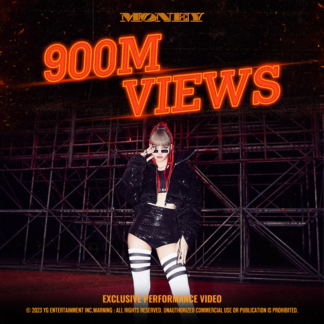 #LISA 'MONEY' EXCLUSIVE PERFORMANCE VIDEO HITS 900 MILLION VIEWS YouTube BLINKs worldwide, thank you so much! 'MONEY' EXCLUSIVE PERFORMANCE VIDEO 🎥 #리사 #BLACKPINK #블랙핑크 #MONEY #EXCLUSIVE_PERFORMANCE_VIDEO #900MILLION #YOUTUBE #YG