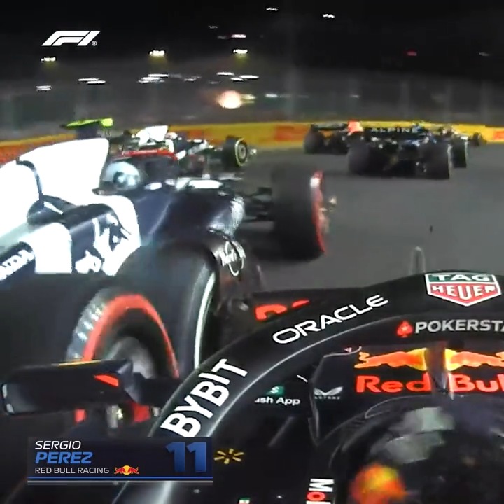 Yuki’s race was over as soon as it began 😔 #F1 #SingaporeGP