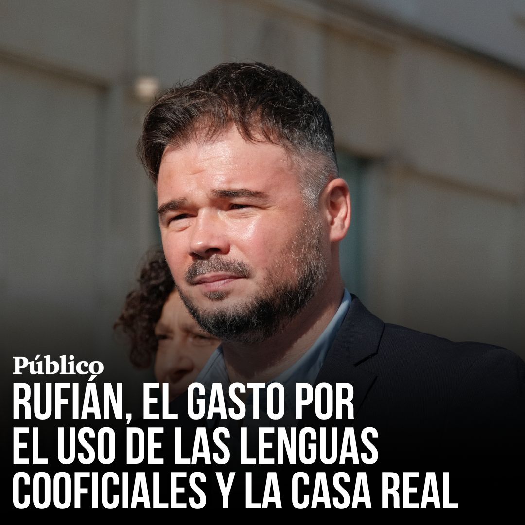 Rufián, al ser preguntado por el gasto del uso de las lenguas cooficiales en el Congreso "Hay una Casa Real que no vota nadie y se gasta ocho millones de euros al año"