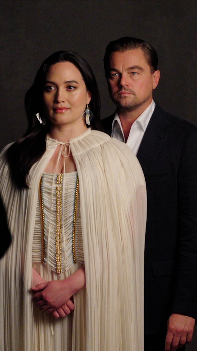 Leonardo DiCaprio and Lily Gladstone are electric on screen together, and they brought some of that Hollywood magic onto the set of the British Vogue photoshoot: The interviews and photography in this story predated the SAG-AFTRA strike.