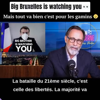 🔴 BIG BROTHER c'est maintenant ! L' UE, le WEF, Macron, tous souhaitent des lois de transparence numérique pour imposer un contrôle en ligne des populations. Pour notre plus grand bien, évidemment.
