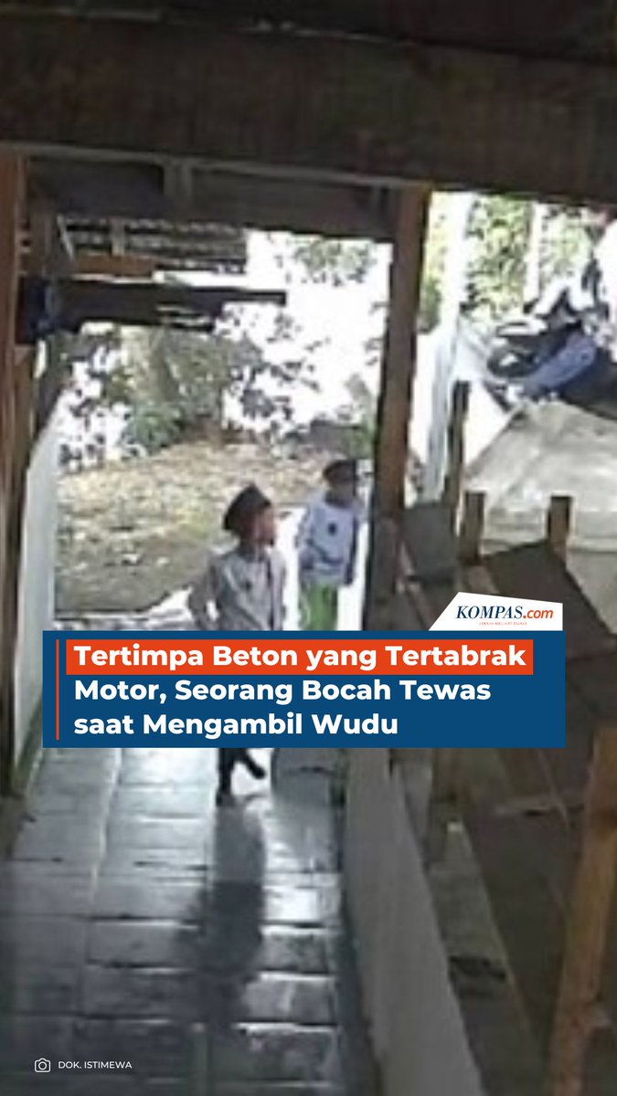 Tertimpa Beton yang Tertabrak Motor, Seorang Bocah Tewas saat Mengambil Wudu.