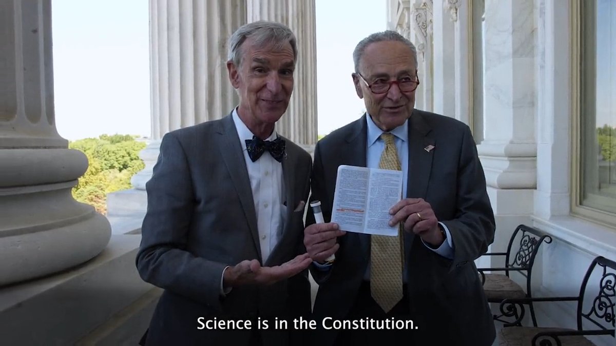 It’s Bill Nye @ExplorePlanets and me talking about why we need to fund science and space exploration! 🪐🚀🛰️