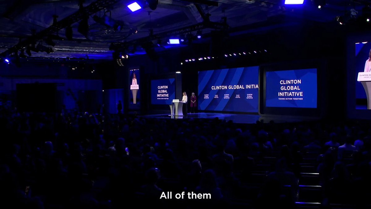 "We all become global citizens when we're dedicated to the people."—First Lady Olena Olena Zelenska / Олена Зеленська, recipient of the #CGI2023 Clinton Global Citizen Award 🇺🇦