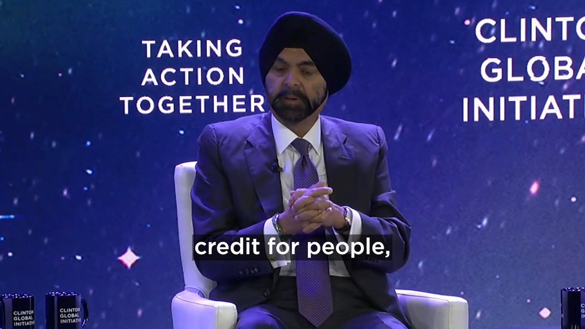 WorldBank President Ajay Banga shares his 5-point playbook for progress: prioritizing our people, our prosperity, our planet, physical infrastructure, and digital. #CGI2023