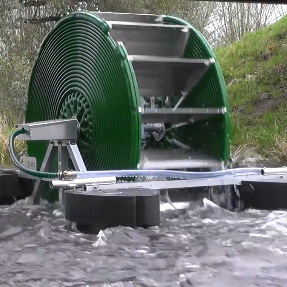 The Barsha Pump created by aQysta can pump 43,000 liters of water a day to villages over 2 km away. It requires no electricity to operate and does not emit any pollution either [read more: