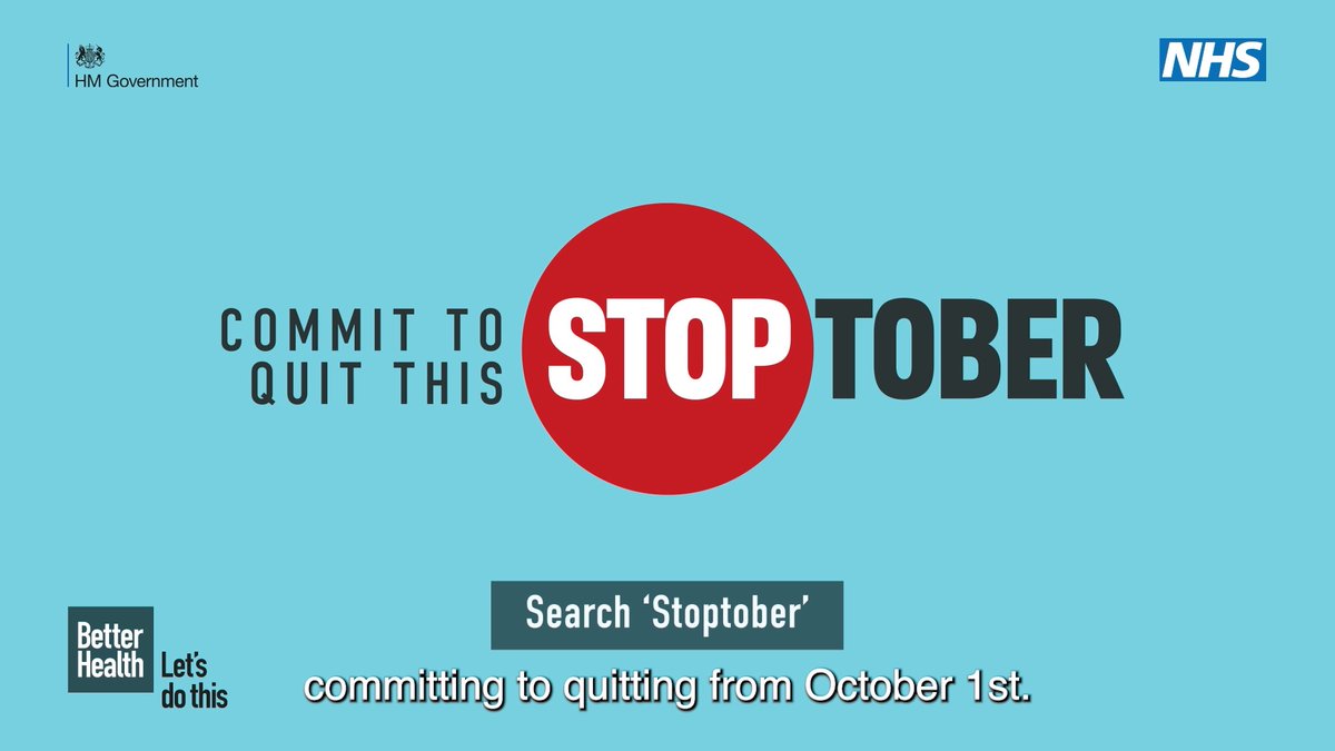 When you stop smoking, good things start to happen! Join the thousands of smokers who are committing to quitting with Stoptober. Find out what help is available ➡️