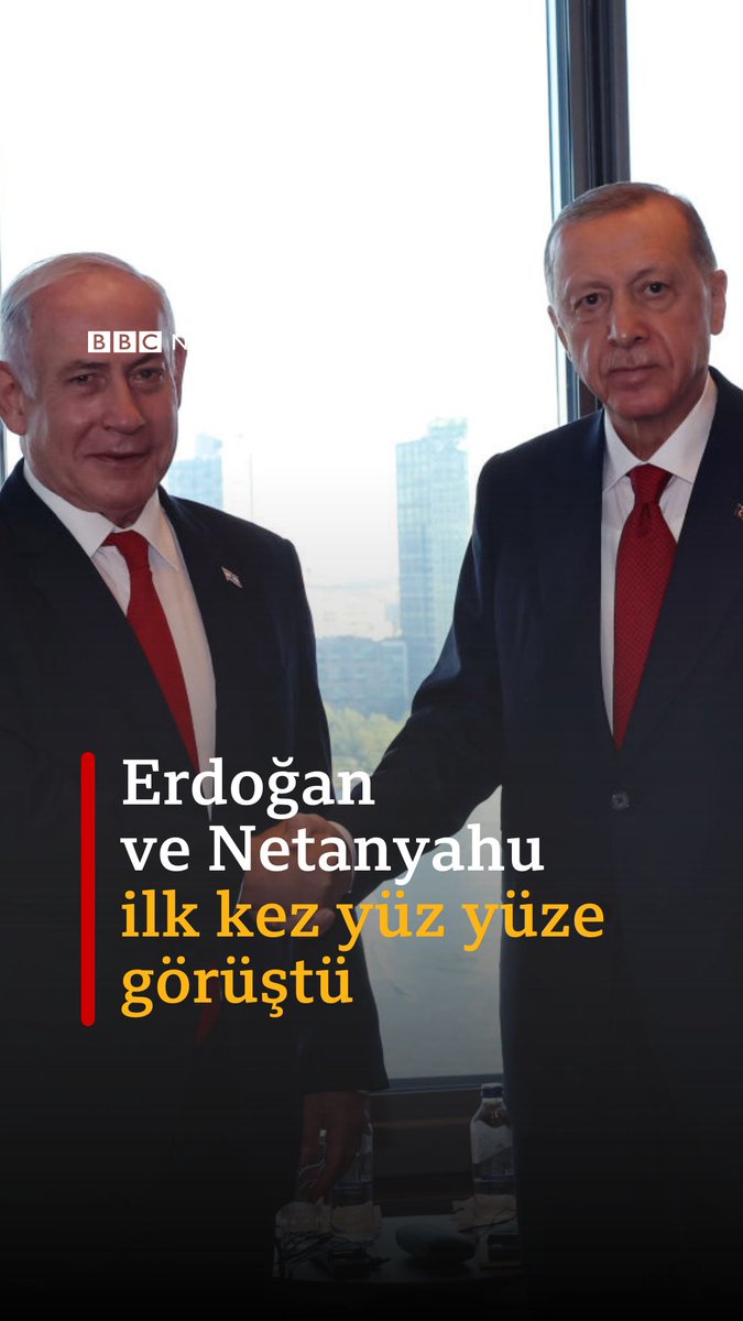 Erdoğan ve Netanyahu ilk kez yüz yüze görüştü: 'Kravatlarımızın benzerliği ikili ilişkilerin geliştiğinin göstergesi'