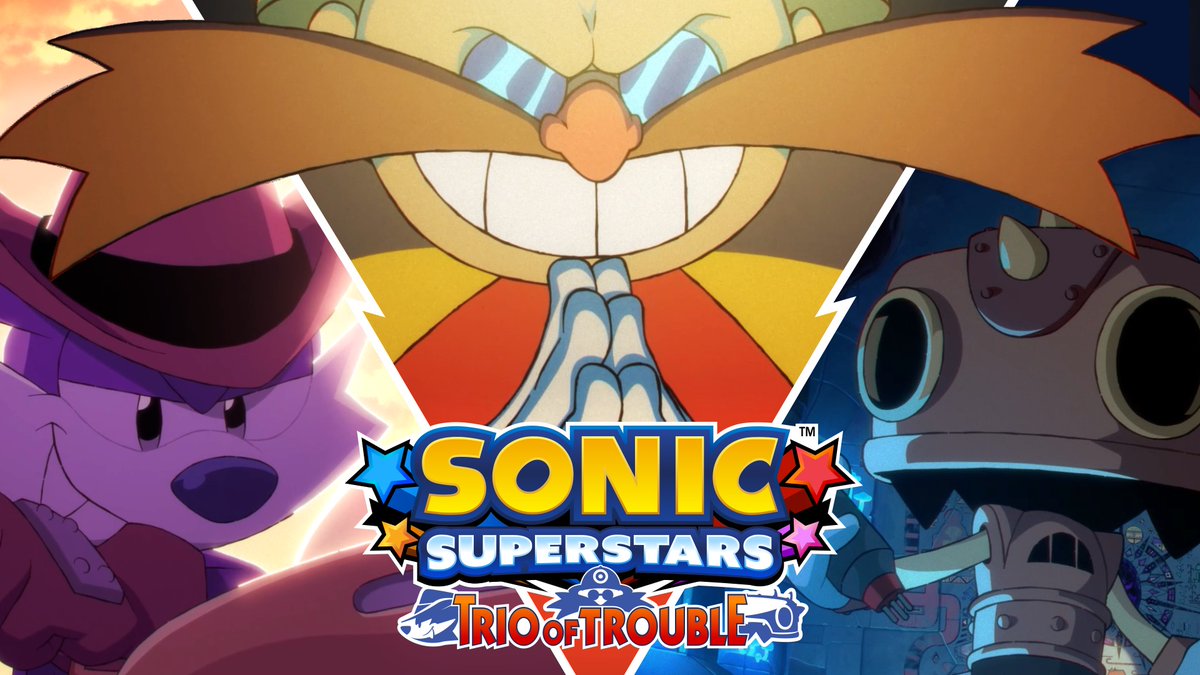 While escorting Dr. Eggman and his hapless new helper Trip through a perilous ruin, Fang the Hunter will need to muster all his cunning to overcome past mistakes and escape the coils of a fierce new enemy. Please enjoy Sonic Superstars: Trio of Trouble!