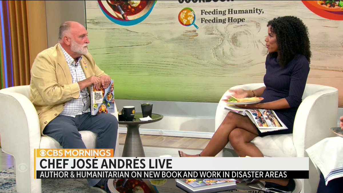 “For a few minutes, you are lifting up their spirits”: Chef José Andrés 🕊️🥘🍳 and his volunteers have served more than 300 million meals in disaster zones around the world with World Central Kitchen. His new cookbook is a collection of stories and recipes about feeding humanity and hope.