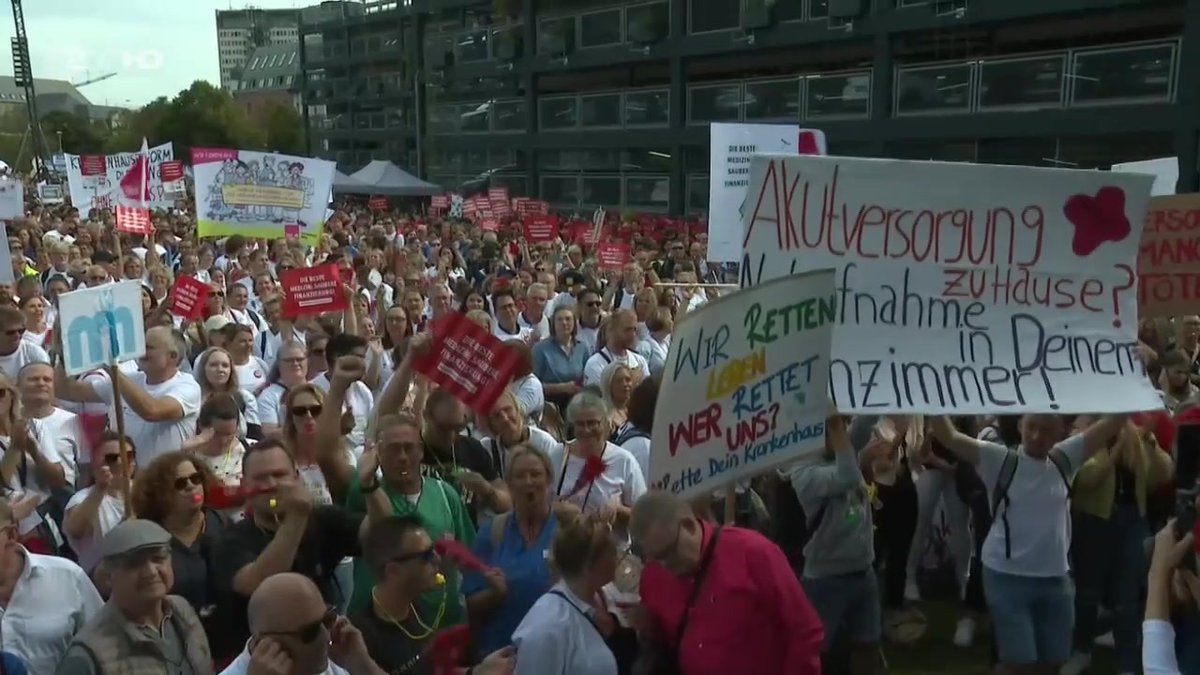 Mit einem bundesweiten #Protesttag machen Krankenhäuser auf ihre finanzielle Not aufmerksam. Angesichts steigender Kosten fordern sie von der Bundesregierung einen Ausgleich.