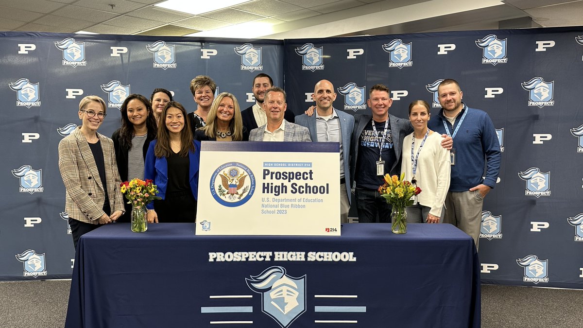 Congratulations to Prospect High School! The school was recognized as a National Blue Ribbon School–one of 52 high schools in the country! This prestigious honor reflects the dedication of our outstanding educators, the hard work of our students and the support of our community.