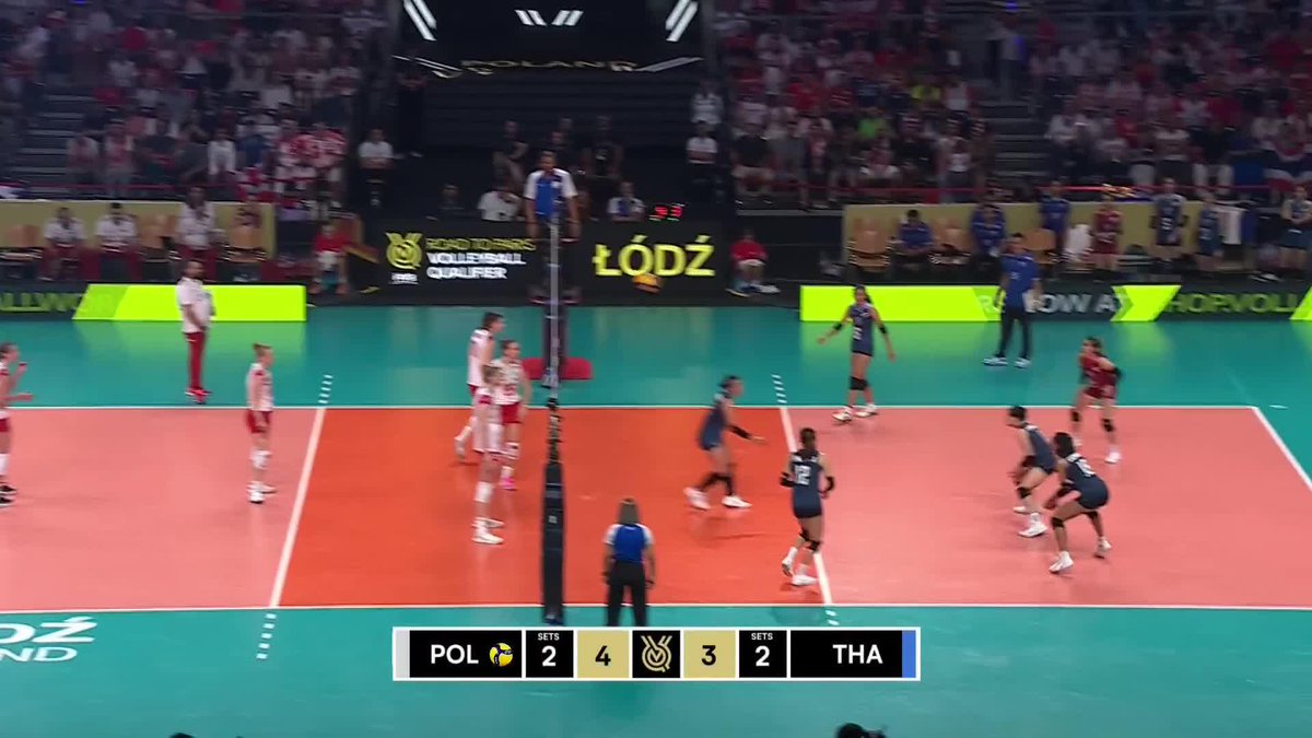 Ajcharaporn Kongyot 🇹🇭 The outside hitter scored 22 points to give Thailand their first win at the #Paris2024 Qualifier 🆚 🇵🇱 Poland. 📺 Watch live & on demand on ⏰ Sep 16-24 schedule: 🏐 #CloserToParis #volleyball