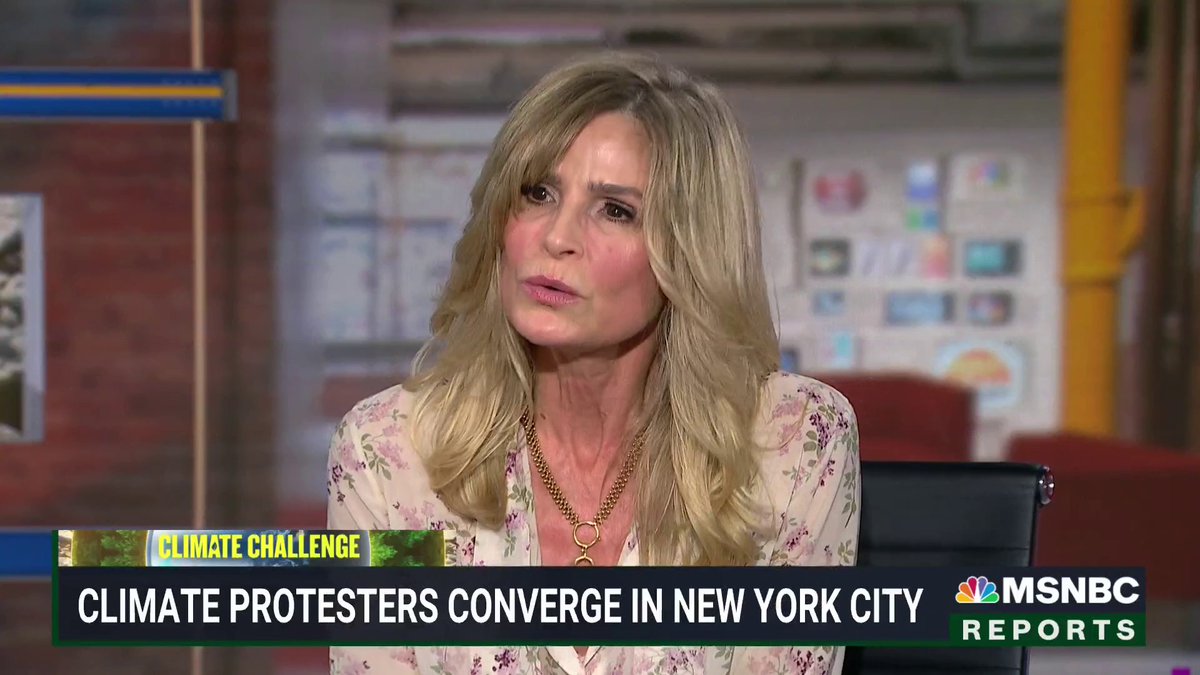 "The time to move is now...and we are giving you the political will to follow us" In the wake of marching for climate action, kyra sedgwick talks to Katy Tur about the need for political action to combat the climate crisis.