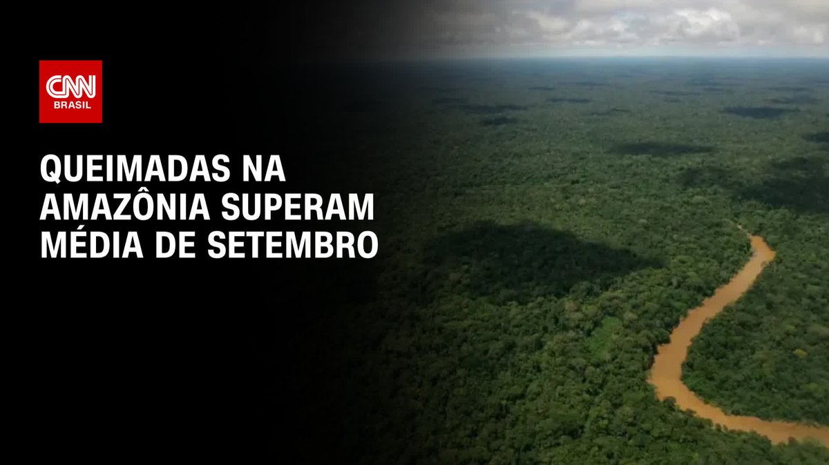 O número de focos de incêndio detectados no estado do Amazonas já superara a média histórica para meses setembro, mesmo antes de o mês terminar. A informação é com base nos dados do Instituto Nacional de Pesquisas Espaciais (Inpe) #CNNBrasilPrimeTime