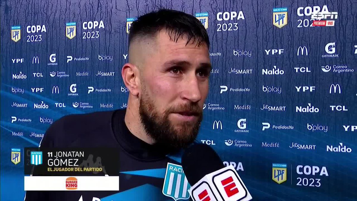 "SOY HINCHA DE CENTRAL, FUE MUY LINDO, ES MI PRIMER GOL CONTRA NEWELL´S." Jonathan Gómez habló sobre la victoria de Racing en el Cilindro con su anotación. 📺 ESPN Premium | Suscribite al Pack Fútbol en