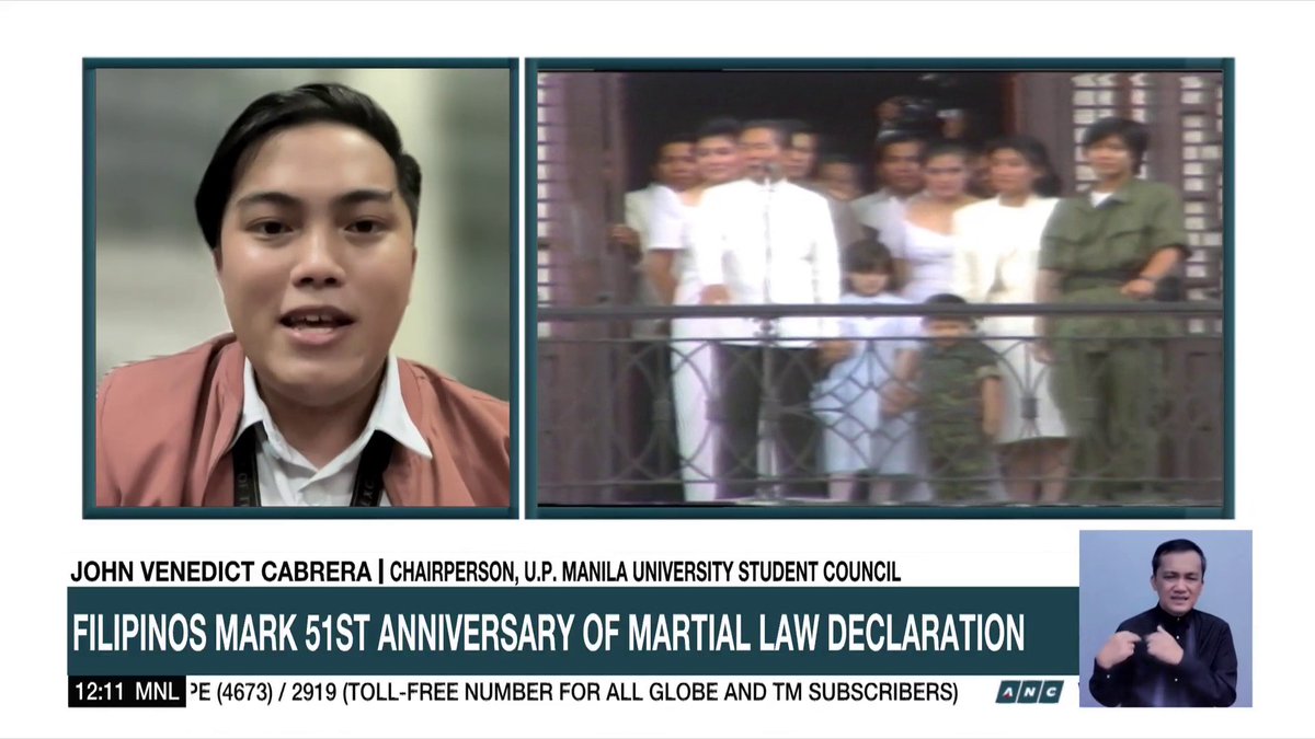 Should Filipinos just "move on" from Martial Law? This student leader believes that to "move on" from Marcos dictatorship, there must be justice first for those who suffered and for those who sacrificed their lives for freedom. Related: