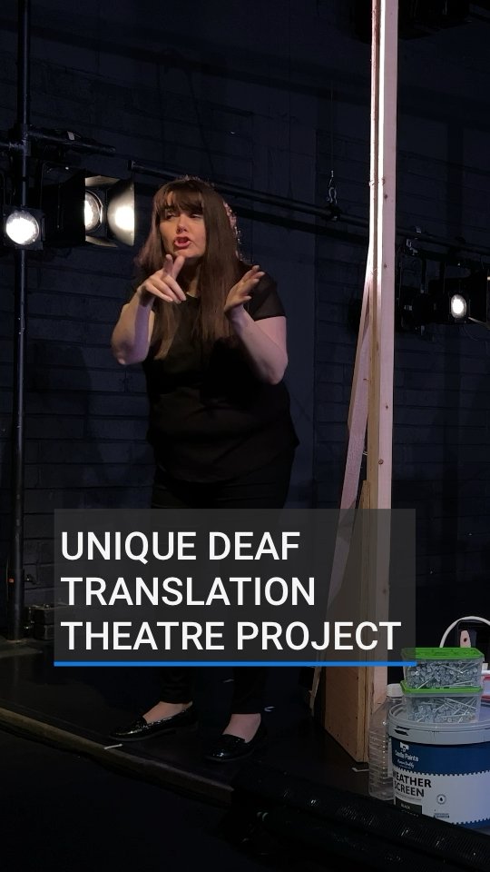 "Deaf people have a right to access the language, access the show." A unique project is aiming to transform theatre for Deaf audiences in Ireland. It involves Deaf and hearing interpreters working together to make performances more accessible and inclusive #ISLAwarenessWeek #IWDP