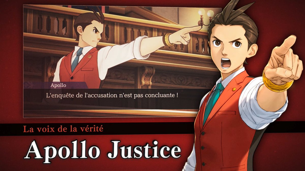 La Justice est là ! Si la cour le veut bien, nous avons de nouvelles preuves à présenter sur les avocats, amis et rivaux de l'Agence à tout faire Wright dans les trois jeux de la compilation Apollo Justice : Ace Attorney Trilogy qui sortira le 25 janvier 2024 !