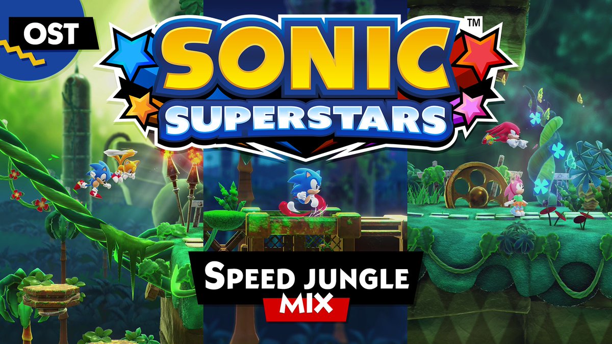 Traverse your way through the depths of an overgrown jungle with Sonic Superstars' Speed Jungle Mix!