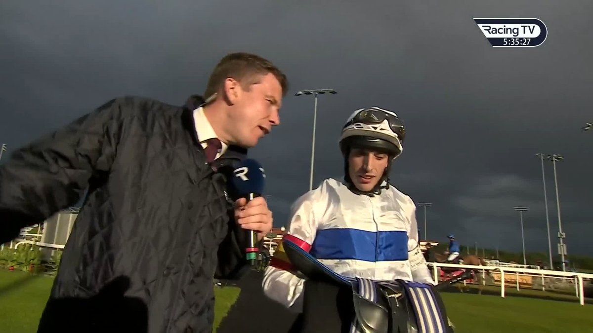 🗣 "A dream come true." Great to hear from Spanish rider Alvaro Sainz after landing a winner on his first ride in Britain in the Fegentri World Championships Handicap at Chelmsford City Racecourse 👏 Nick Lightfoot