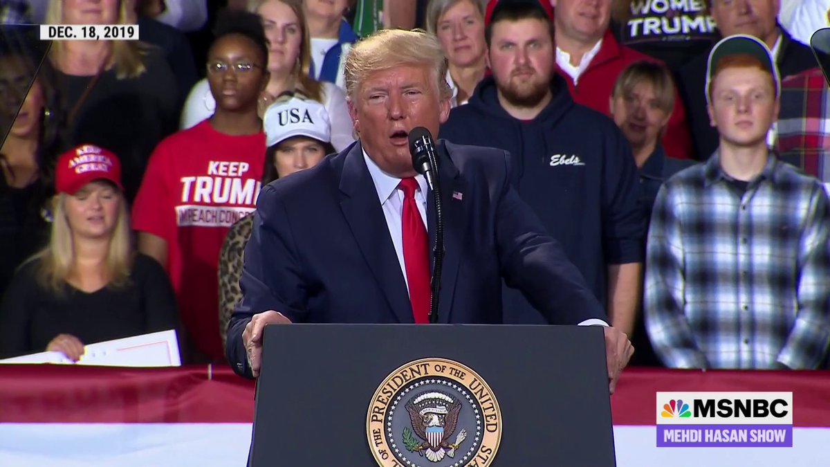 Why do we talk about Biden's age, gaffes, & mental competence while ignoring... Trump's? Courtesy of the The Mehdi Hasan Show, here's Trump, in his own insane, stumbled, weird words & actions, from Yo-Semites to Thighland to flushes & showers. Roll the tape!