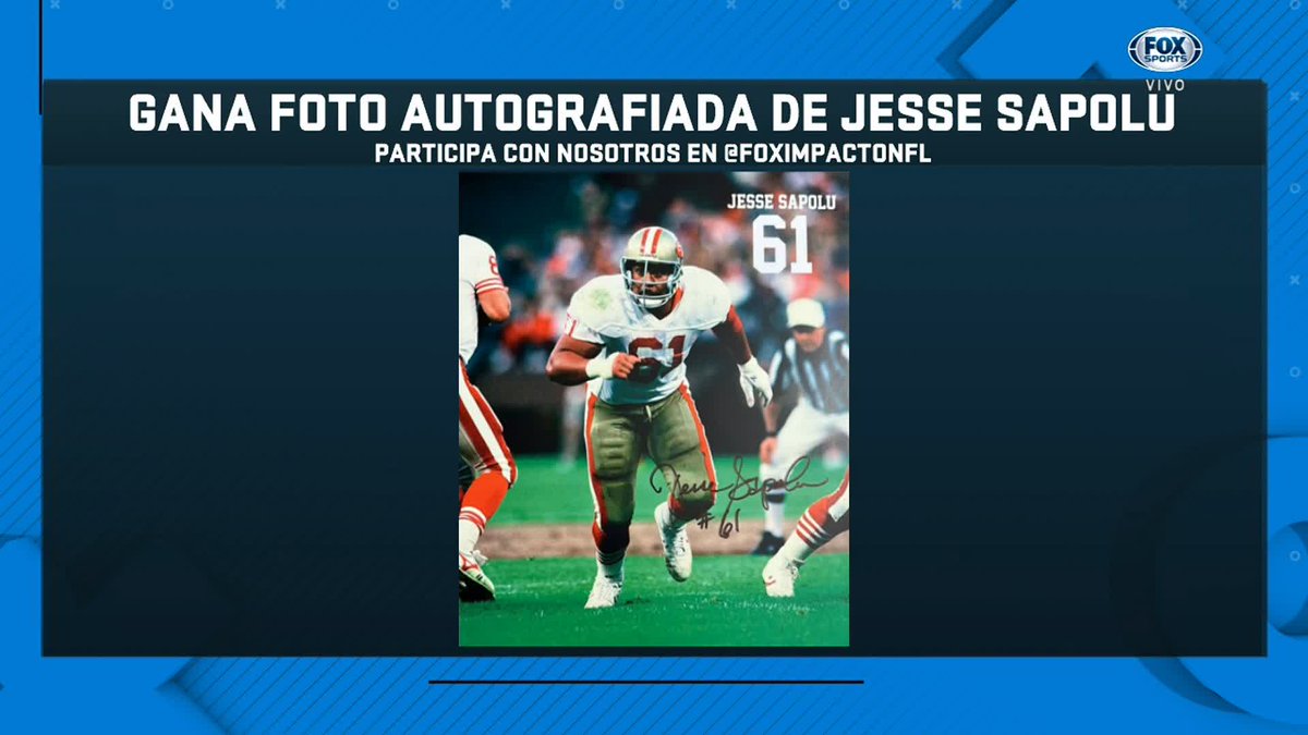 ¡ATENCIÓN! 🚨 Tenemos la primera pregunta para participar por una fotografía firmada por Jesse Sapolu. ¿Cuántos Super Bowls ganó Jesse Sapolu como jugador de los 49ers? La respuestas se debe poner en el tuit de la segunda pregunta 👀 #NFLxFSMX