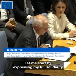 Address by the HR/VP Josep Borrell Fontelles to United Nations Security Council on #NagornoKarabakh: "The use of force to resolve disputes is unacceptable. We expect the cessation of hostilities to hold. The EU remains committed to facilitating dialogue between all sides".